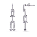 White Gold Diamond Earring