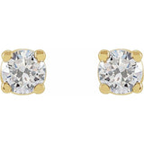 14K Yellow 1/3 CTW Lab-Grown Diamond Earrings