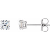 14K White 1/2 CTW Lab-Grown Diamond Earrings