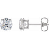 14K White 1 1/2 CTW Lab-Grown Diamond Earrings