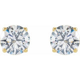 14K Yellow 2 CTW Lab-Grown Diamond Earrings