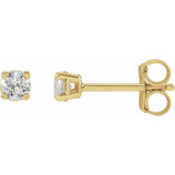 14K Yellow 1/3 CTW Lab-Grown Diamond Earrings