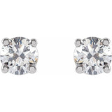 14K White 1/3 CTW Lab-Grown Diamond Earrings