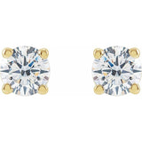 14K Yellow 1/2 CTW Lab-Grown Diamond Earrings