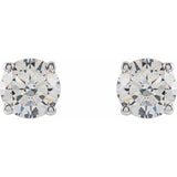 14K White 3/4 CTW Lab-Grown Diamond Earrings