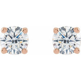 14K Rose 3/4 CTW Lab-Grown Diamond Earrings