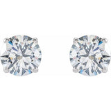 14K White 2 CTW Lab-Grown Diamond Earrings