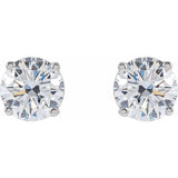 14K White 1 1/2 CTW Lab-Grown Diamond Earrings