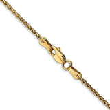 14k 26 inch 1.5mm Parisian Wheat with Lobster Clasp Chain