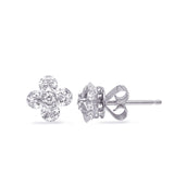 White Gold Diamond Earring