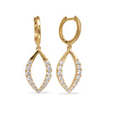 Yellow Gold Diamond Earring