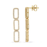 Yellow Gold Diamond Earring