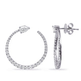White Gold Diamond Earring