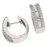 White Gold Huggie Earring