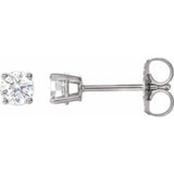 Platinum 1/3 CTW Natural Diamond Earrings