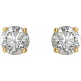 14K Yellow 1/6 CTW Natural Diamond Earrings
