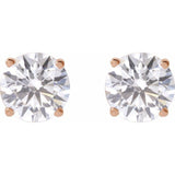 14K Rose 2  1/2 CTW Lab-Grown Diamond Earrings