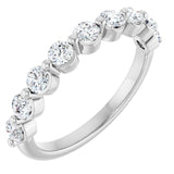 Platinum 5/8 CTW Lab-Grown Diamond Anniversary Band