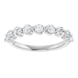 Platinum 5/8 CTW Lab-Grown Diamond Anniversary Band