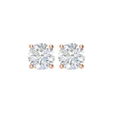14K Rose 4 CTW Lab-Grown Diamond Earrings