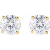 14K Yellow 4 CTW Lab-Grown Diamond Earrings