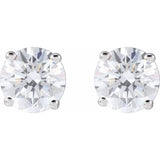 14K White 4 CTW Lab-Grown Diamond Earrings