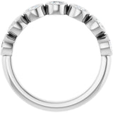 14K White 5/8 CTW Lab-Grown Diamond  Anniversary Band