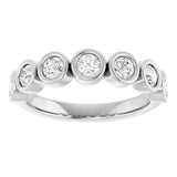 14K White 5/8 CTW Lab-Grown Diamond  Anniversary Band