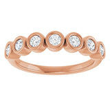 14K Rose 3/8 CTW Lab-Grown Diamond  Anniversary Band