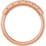 14K Rose 1/3 CTW Lab-Grown Diamond  Anniversary Band