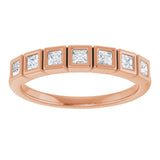 14K Rose 1/3 CTW Lab-Grown Diamond  Anniversary Band