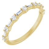 14K Yellow 1/3 CTW Lab-Grown Diamond  Anniversary Band