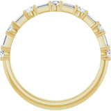 14K Yellow 1/3 CTW Lab-Grown Diamond  Anniversary Band