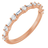 14K Rose 1/3 CTW Lab-Grown Diamond  Anniversary Band