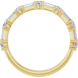 14K Yellow 5/8 CTW Lab-Grown Diamond  Anniversary Band