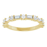 14K Yellow 5/8 CTW Lab-Grown Diamond  Anniversary Band