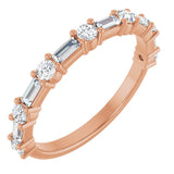 14K Rose 5/8 CTW Lab-Grown Diamond  Anniversary Band