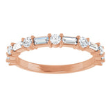 14K Rose 5/8 CTW Lab-Grown Diamond  Anniversary Band