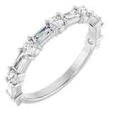 Platinum 3/4 CTW Lab-Grown Diamond  Anniversary Band