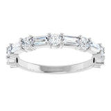 Platinum 3/4 CTW Lab-Grown Diamond  Anniversary Band