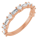 14K Rose 3/4 CTW Lab-Grown Diamond  Anniversary Band