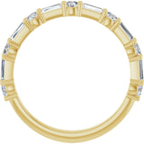 14K Yellow 3/4 CTW Lab-Grown Diamond  Anniversary Band