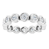 Platinum 1 CTW Lab-Grown Diamond  Eternity Band