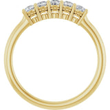 14K Yellow 1/3 CTW Lab-Grown Diamond  Anniversary Band