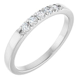 Platinum 1/6 CTW Lab-Grown Diamond  French-Set Anniversary Band