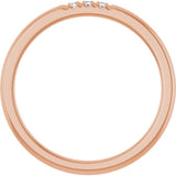 14K Rose .05 CTW Lab-Grown Diamond  Anniversary Band