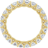14K Yellow 2 CTW Natural Diamond Eternity Band