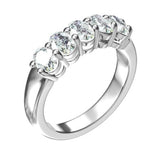 14 KT Oval Shape White Gold Oval Band