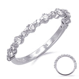 14 KT Rounds Shape White Gold Wedding Band