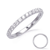 14 KT Rounds Shape White Gold Wedding Band